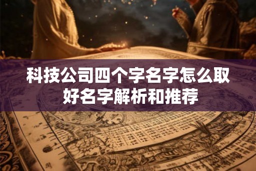 科技公司四个字名字怎么取 好名字解析和推荐