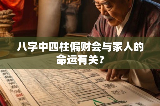 八字中四柱偏财会与家人的命运有关? 八字中四柱偏财会与家人的命运有关?