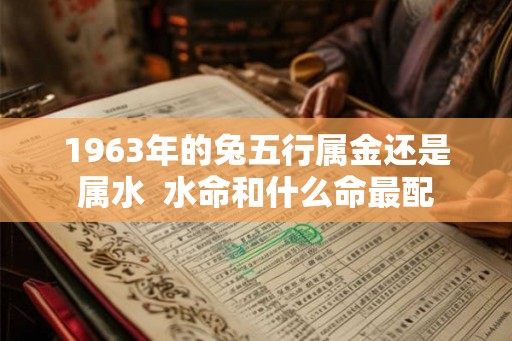 1963年的兔五行属金还是属水  水命和什么命最配