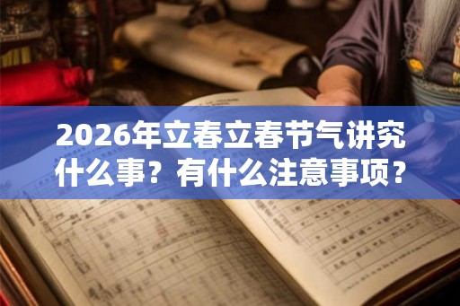 2026年立春立春节气讲究什么事?有什么注意事项? 2026年立春立春节气讲究什么事?有什么注意事项?