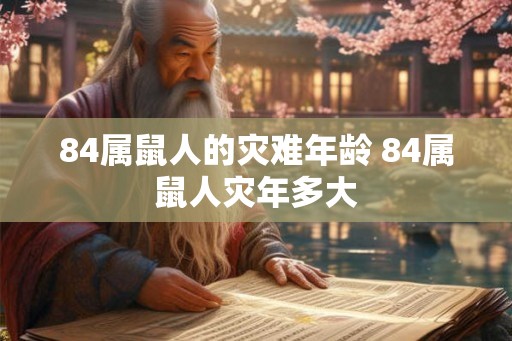 84属鼠人的灾难年龄 84属鼠人灾年多大
