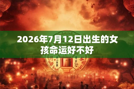 2026年7月12日出生的女孩命运好不好
