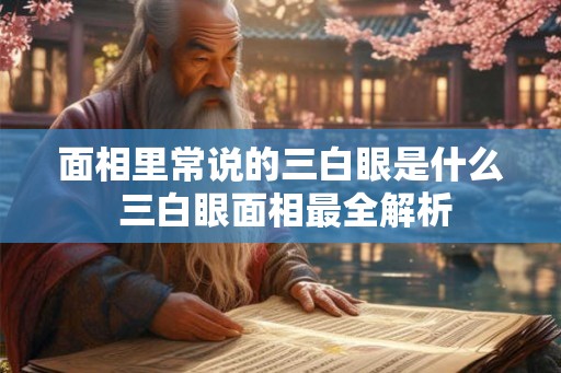面相里常说的三白眼是什么 三白眼面相最全解析