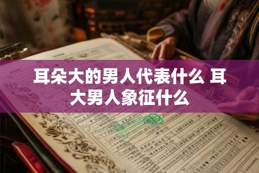 耳朵大的男人代表什么 耳大男人象征什么