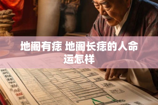 地阁有痣 地阁长痣的人命运怎样