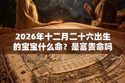 2026年十二月二十六出生的宝宝什么命？是富贵命吗？