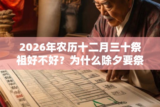 2026年农历十二月三十祭祖好不好？为什么除夕要祭祖？