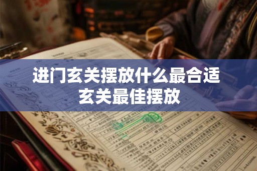 进门玄关摆放什么最合适 玄关最佳摆放