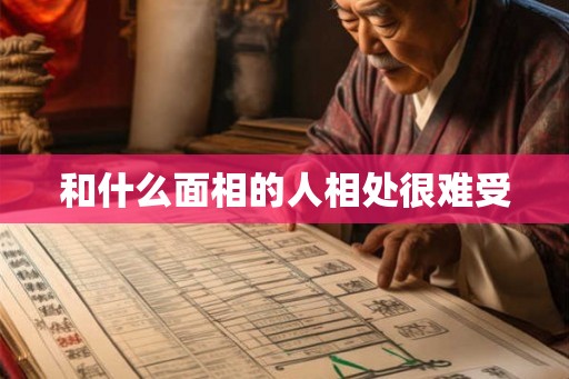 和什么面相的人相处很难受