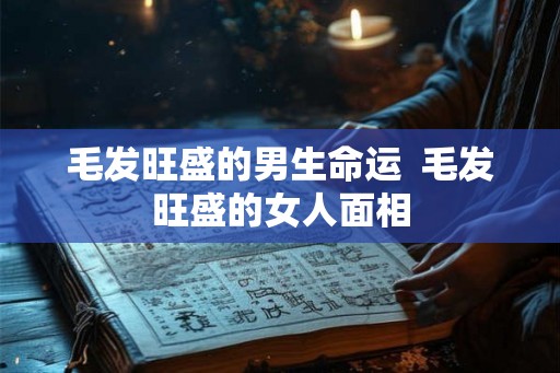 毛发旺盛的男生命运  毛发旺盛的女人面相