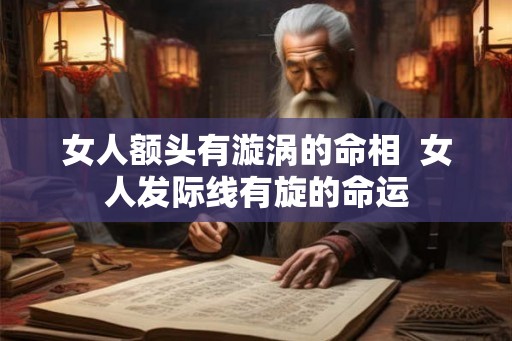 女人额头有漩涡的命相 女人发际线有旋的命运 女人额头有漩涡的命相 女人发际线有旋的命运
