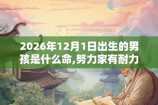 2026年12月1日出生的男孩是什么命,努力家有耐力