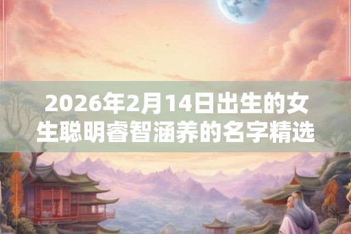 2026年2月14日出生的女生聪明睿智涵养的名字精选