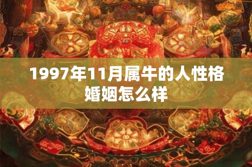 1997年11月属牛的人性格婚姻怎么样