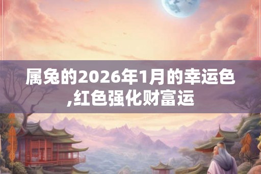 属兔的2026年1月的幸运色,红色强化财富运