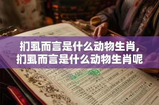 扪虱而言是什么动物生肖,扪虱而言是什么动物生肖呢