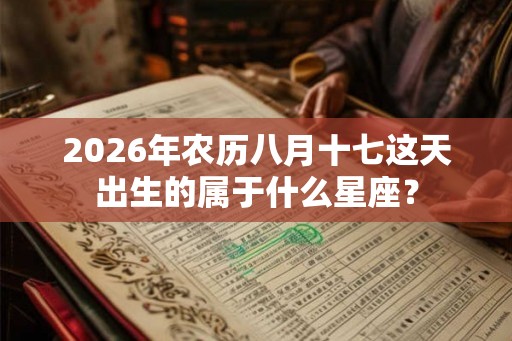2026年农历八月十七这天出生的属于什么星座？