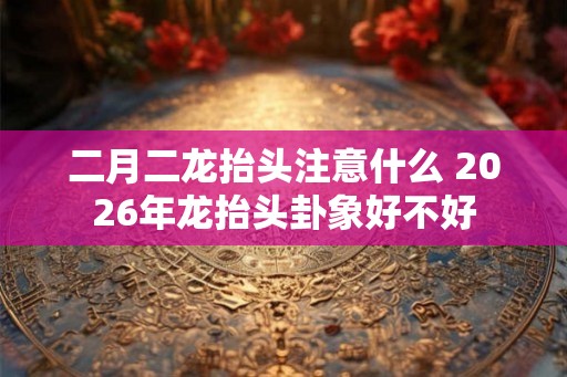 二月二龙抬头注意什么 2026年龙抬头卦象好不好