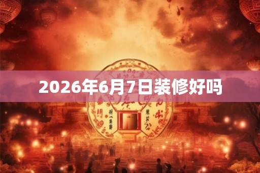 2026年6月7日装修好吗
