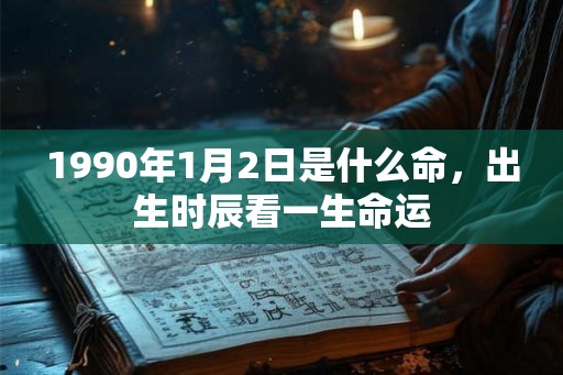 1990年1月2日是什么命，出生时辰看一生命运