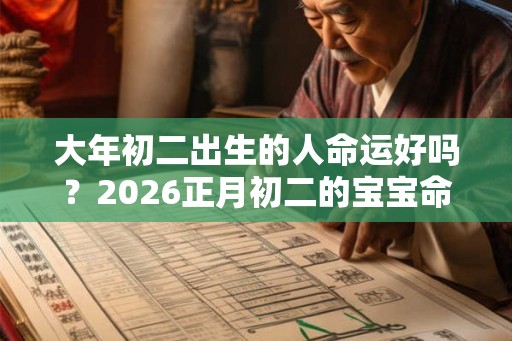 大年初二出生的人命运好吗？2026正月初二的宝宝命运解析