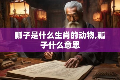 瓢子是什么生肖的动物,瓢子什么意思
