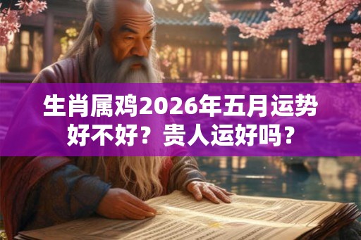 生肖属鸡2026年五月运势好不好？贵人运好吗？