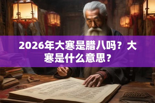 2026年大寒是腊八吗？大寒是什么意思？