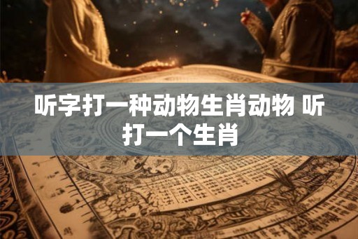 听字打一种动物生肖动物 听打一个生肖