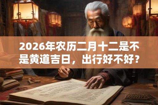2026年农历二月十二是不是黄道吉日，出行好不好？