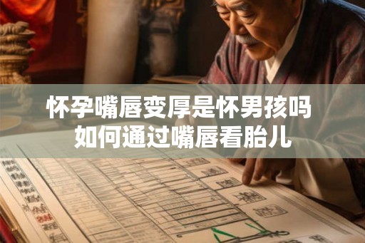 怀孕嘴唇变厚是怀男孩吗 如何通过嘴唇看胎儿