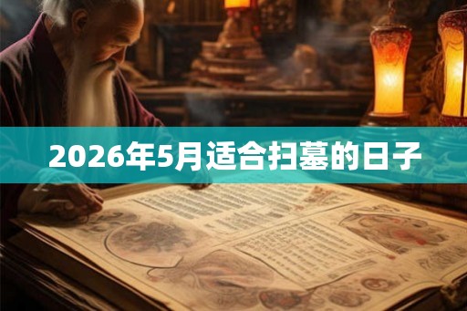 2026年5月适合扫墓的日子