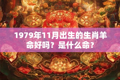 1979年11月出生的生肖羊命好吗?是什么命? 1979年11月出生的生肖羊命好吗?是什么命?