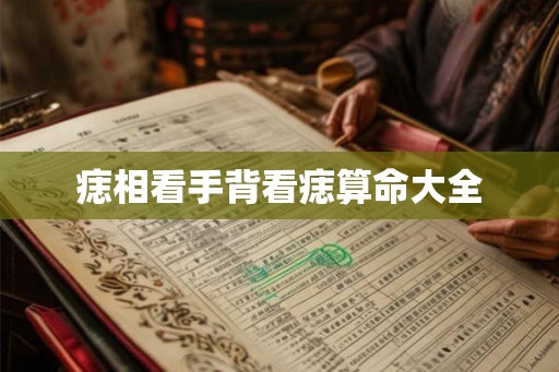 痣相看手背看痣算命大全