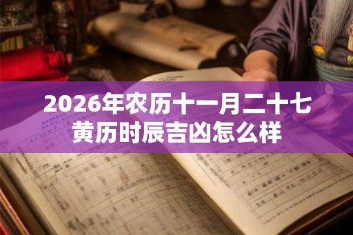 2026年农历十一月二十七黄历时辰吉凶怎么样