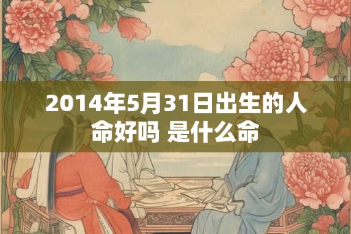 2014年5月31日出生的人命好吗 是什么命