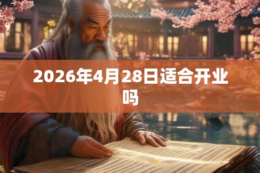 2026年4月28日适合开业吗