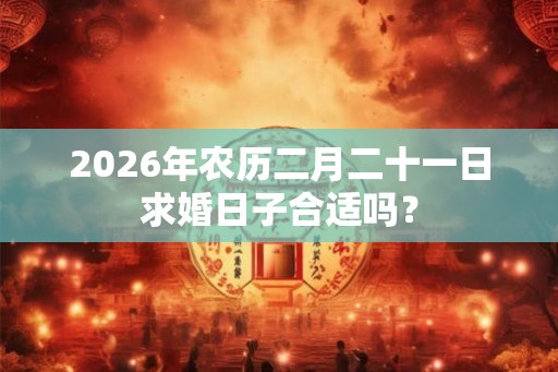 2026年农历二月二十一日求婚日子合适吗？