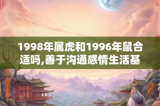 1998年属虎和1996年鼠合适吗,善于沟通感情生活基本和谐 1998年属虎和1996年鼠合适吗,善于沟通感情生活基本和谐