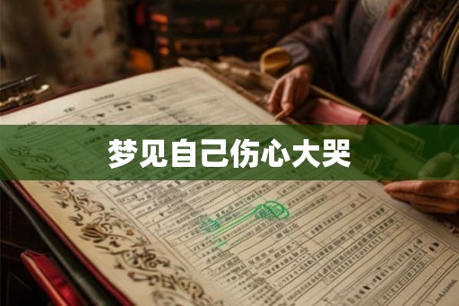 梦见自己伤心大哭