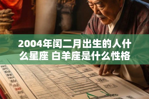2004年闰二月出生的人什么星座 白羊座是什么性格 2004年闰二月出生的人什么星座 白羊座是什么性格