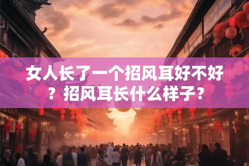 女人长了一个招风耳好不好？招风耳长什么样子？