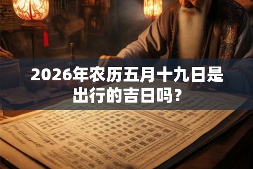 2026年农历五月十九日是出行的吉日吗？