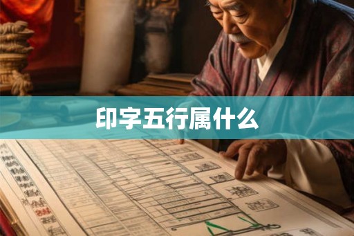 印字五行属什么