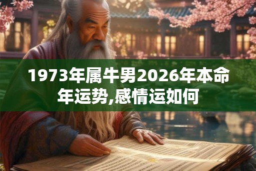 1973年属牛男2026年本命年运势,感情运如何