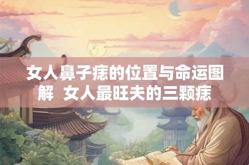 女人鼻子痣的位置与命运图解  女人最旺夫的三颗痣