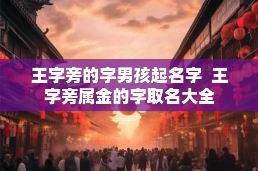 王字旁的字男孩起名字  王字旁属金的字取名大全