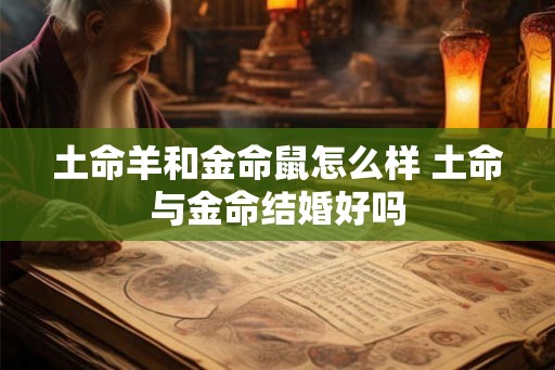 土命羊和金命鼠怎么样 土命与金命结婚好吗