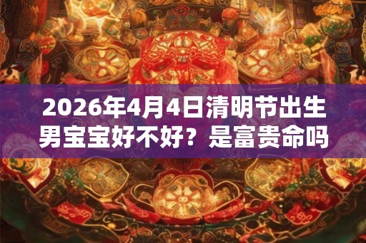 2026年4月4日清明节出生男宝宝好不好？是富贵命吗？
