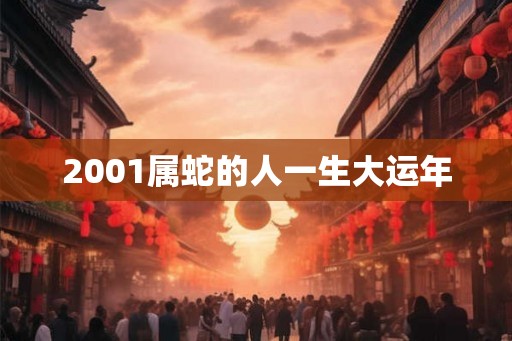 2001属蛇的人一生大运年 2001属蛇的人一生大运年